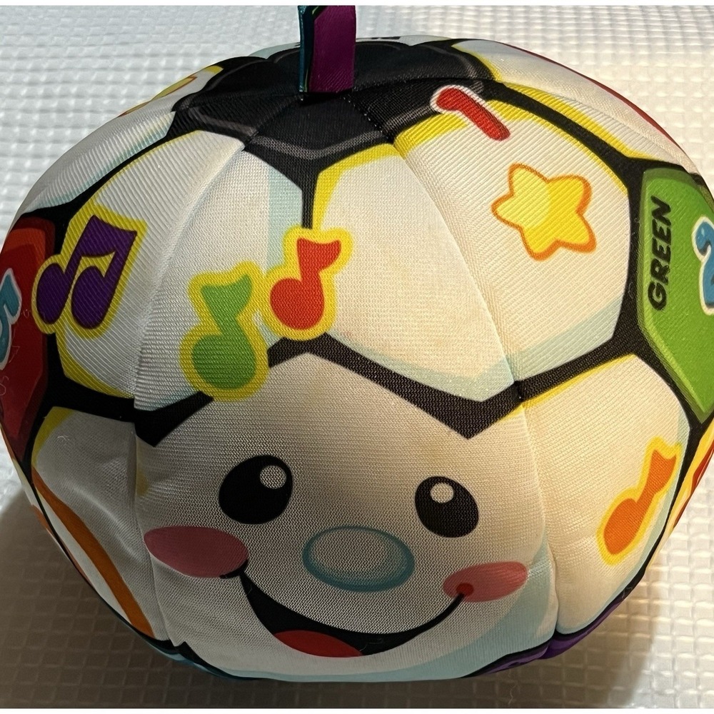 Fisher-Price Laugh & Learn Singin' Soccer Ball 8" Baby Plush Toy 2013 Working